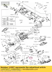 Ici, vous pouvez commander le support, corne zx1000rgf auprès de Kawasaki , avec le numéro de pièce 110570017: