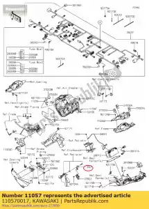 kawasaki 110570017 support, corne zx1000rgf - La partie au fond