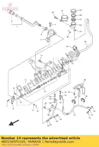 yamaha 4BP2585F0100 joint torique - La partie au fond