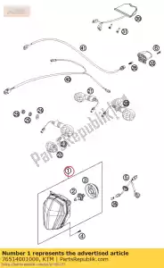 ktm 76514001000 luce frontale - Il fondo