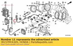 antenne-element (c van Honda, met onderdeel nummer 39157MCA305, bestel je hier online: