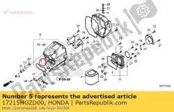 Aqui você pode pedir o selo, corpo do acelerador em Honda , com o número da peça 17215MGZD00:
