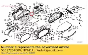 honda 50317254000 plug, nutteloos gat - Onderkant