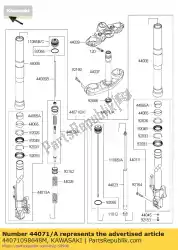 Qui puoi ordinare damper-assy, ?? Fork, rh, blac kle65 da Kawasaki , con numero parte 44071098648M: