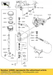 Aquí puede pedir freno de manguera, rr master cyl de Kawasaki , con el número de pieza 430950379: