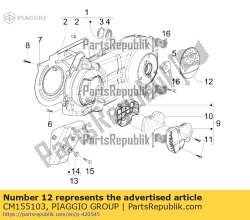 Aprilia CM155103, Plug, OEM: Aprilia CM155103