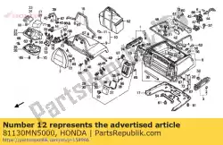 scharnier comp., r. Kofferbak van Honda, met onderdeel nummer 81130MN5000, bestel je hier online: