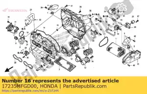 Honda 17235MFGD00 duto comp., l. filtro de ar - Lado inferior