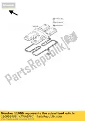 Qui puoi ordinare guarnizione, testata zx600-a1 da Kawasaki , con numero parte 110091498: