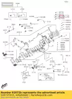 92072Y015, Kawasaki, Band,harness sc300aef kawasaki  j 125 300 700 2015 2016 2019 2020, New