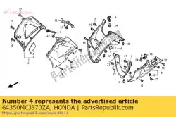 Aquí puede pedir conjunto de capucha, l. Medio (wl) de Honda , con el número de pieza 64350MCJ870ZA:
