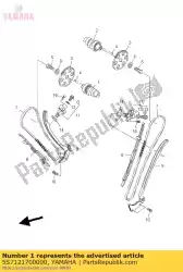 Here you can order the camshaft assy 1 from Yamaha, with part number 5S7121700000: