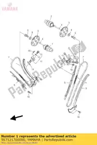 yamaha 5S7121700000 camshaft assy 1 - Bottom side