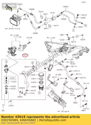 cylinder-assy-master, rr zx1400 van Kawasaki, met onderdeel nummer 430150584, bestel je hier online: