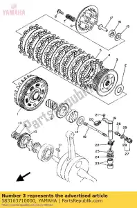 yamaha 583163710000 boss, clutch - Bottom side