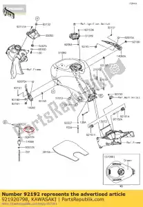 kawasaki 921920798 tubo, respiradero zx600r9f - Lado inferior