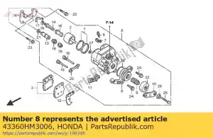 Honda 43360HM3006 hamulec postojowy com - Dół