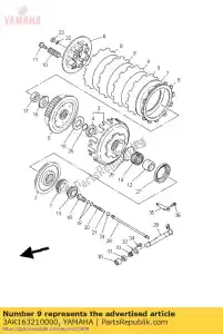 yamaha 3AK163210000 placa, fricção - Lado inferior