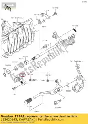 Ici, vous pouvez commander le 01 levier-assy-changement auprès de Kawasaki , avec le numéro de pièce 132420145: