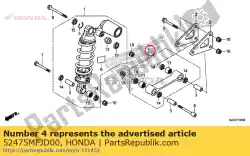 Aquí puede pedir varilla sub assy., cojín de conexión de Honda , con el número de pieza 52475MFJD00: