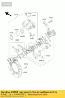 430821062, Kawasaki, Brake pads kawasaki en gpz gtr ltd vn voyager zg zl zx 450 500 600 750 1000 1200 1500 1985 1986 1987 1988 1989 1990 1991 1992 1993 1994 1995 1996 1997 1998 1999 2000 2002 2003, New