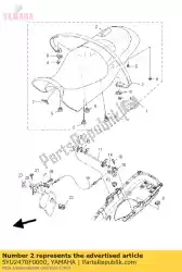 Aqui você pode pedir o tampa do assento comp. Em Yamaha , com o número da peça 5YU2470F0000: