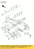 330011542458, Kawasaki, Brazo-comp-swing, p.silver kx85-a kawasaki kx 85 2005 2006 2007 2008 2009 2010 2011 2012 2013, Nuevo