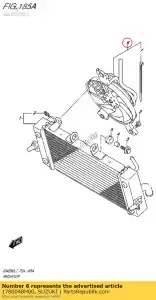 Suzuki 1780048H00 fan assy, ??radiat - Onderkant