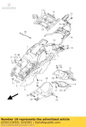 Qui puoi ordinare scudo termico, rea da Suzuki , con numero parte 6326123H00: