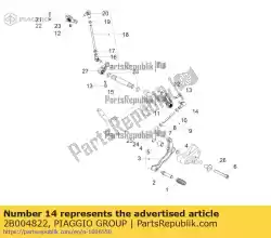 Here you can order the left ball joint from Piaggio Group, with part number 2B004822: