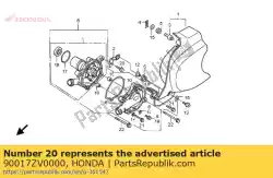 Aqui você pode pedir o parafuso, flange, 6x18 em Honda , com o número da peça 90017ZV0000:
