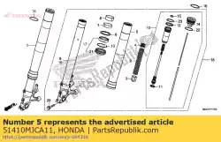 buitenbuis van Honda, met onderdeel nummer 51410MJCA11, bestel je hier online: