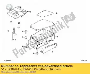 bmw 51252309417 holder (to 08/1993) - Bottom side