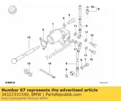 Here you can order the banjo bolt, black - m10x1           from BMW, with part number 34322331540: