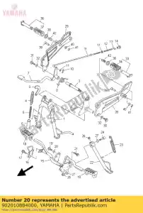 yamaha 902010884000 washer, plate - Bottom side