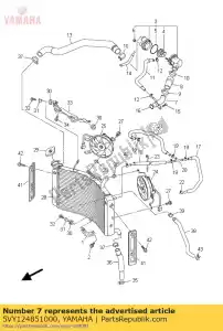 yamaha 5VY124851000 pipe 5 - Bottom side