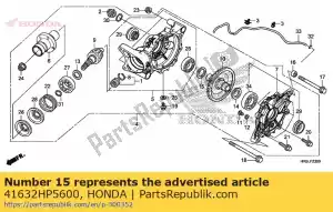 Honda 41632HP5600 calço b, coroa (0,55) - Lado inferior