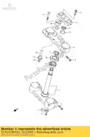 5141028H30, Suzuki, vástago, dirección suzuki rm z450 450 , Nuevo