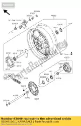 Here you can order the seal-oil,28x52x5 from Kawasaki, with part number 920491061: