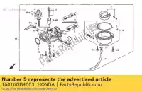 16016GB4003, Honda, juego de tornillos honda (a) general export kph england (b) (e) england (j) type 2 japan hc06-100 (n) 1993 (p) spain cr crf f (e) fwd (d) mtx nsr nsr mini hrc japan p (a) netherlands pa mb5 (z) netherlands rf (d) rr (p) rw (d) england s (f) netherlands s (p) netherlands / b, Nuevo