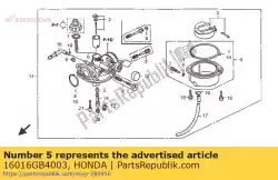 Aqui você pode pedir o conjunto de parafusos em Honda , com o número da peça 16016GB4003: