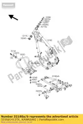 Ici, vous pouvez commander le cadre-comp, rr, argent kl650-c1 auprès de Kawasaki , avec le numéro de pièce 321601412TX: