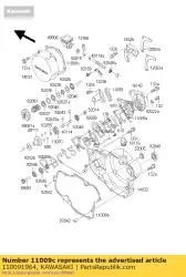 Aqui você pode pedir o junta, tampa do gerador kx500-e3 em Kawasaki , com o número da peça 110091964: