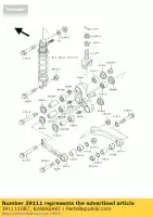 391111087, Kawasaki, rod-tie kawasaki zxr 400, Nuovo