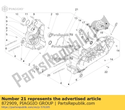 Aprilia 872909, Half crankcase gasket, OEM: Aprilia 872909