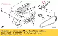 40510K28910, Honda, caso, corrente de transmissão honda  crf 125 2014 2018 2019 2020, Novo