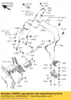 430950652, Kawasaki, hose-brake,fr m/c-hu klz1000ac kawasaki klz 1000 2012 2013 2014, New
