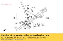 Tutaj możesz zamówić mostek, szczyt widelca od Honda , z numerem części 53230MBN670: