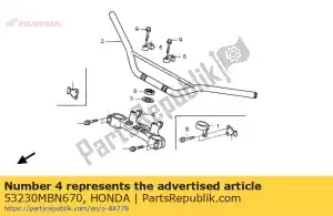 honda 53230MBN670 mostek, szczyt widelca - Dół