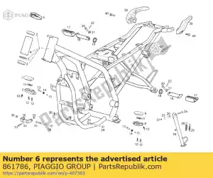 Piaggio Group 861786 podnó?ek - Dół